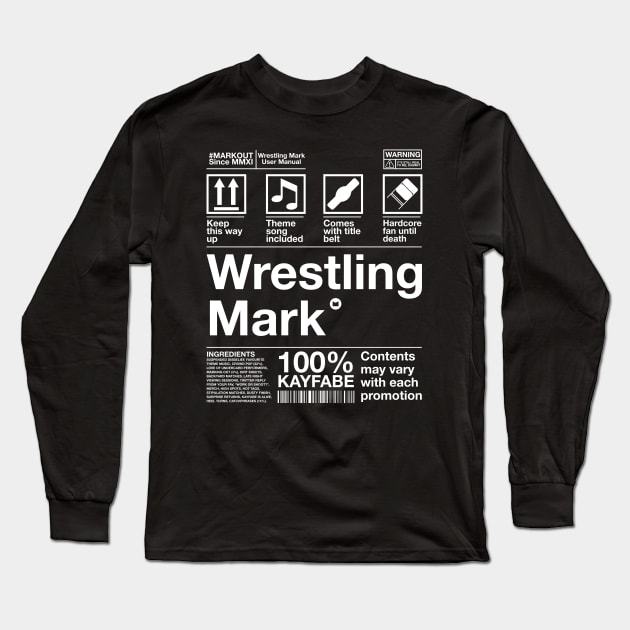 Wrestling Mark Manual! Long Sleeve T-Shirt by markout